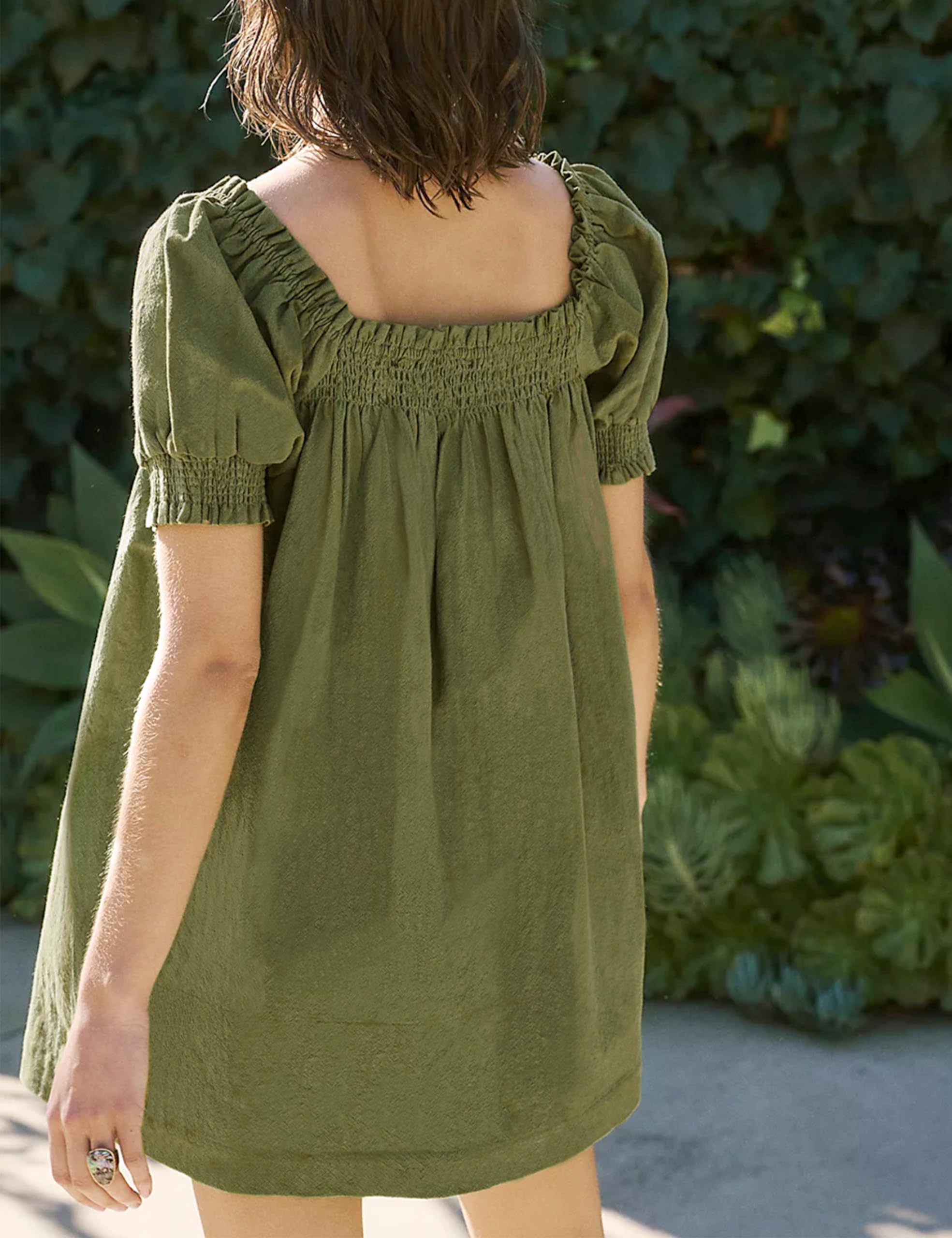 Women's Summer Mini Dress - A-Line Beach Sundress with Pockets | Casual Loose Flowy Dress for Vacation, Pool Party & Outdoor Activities
