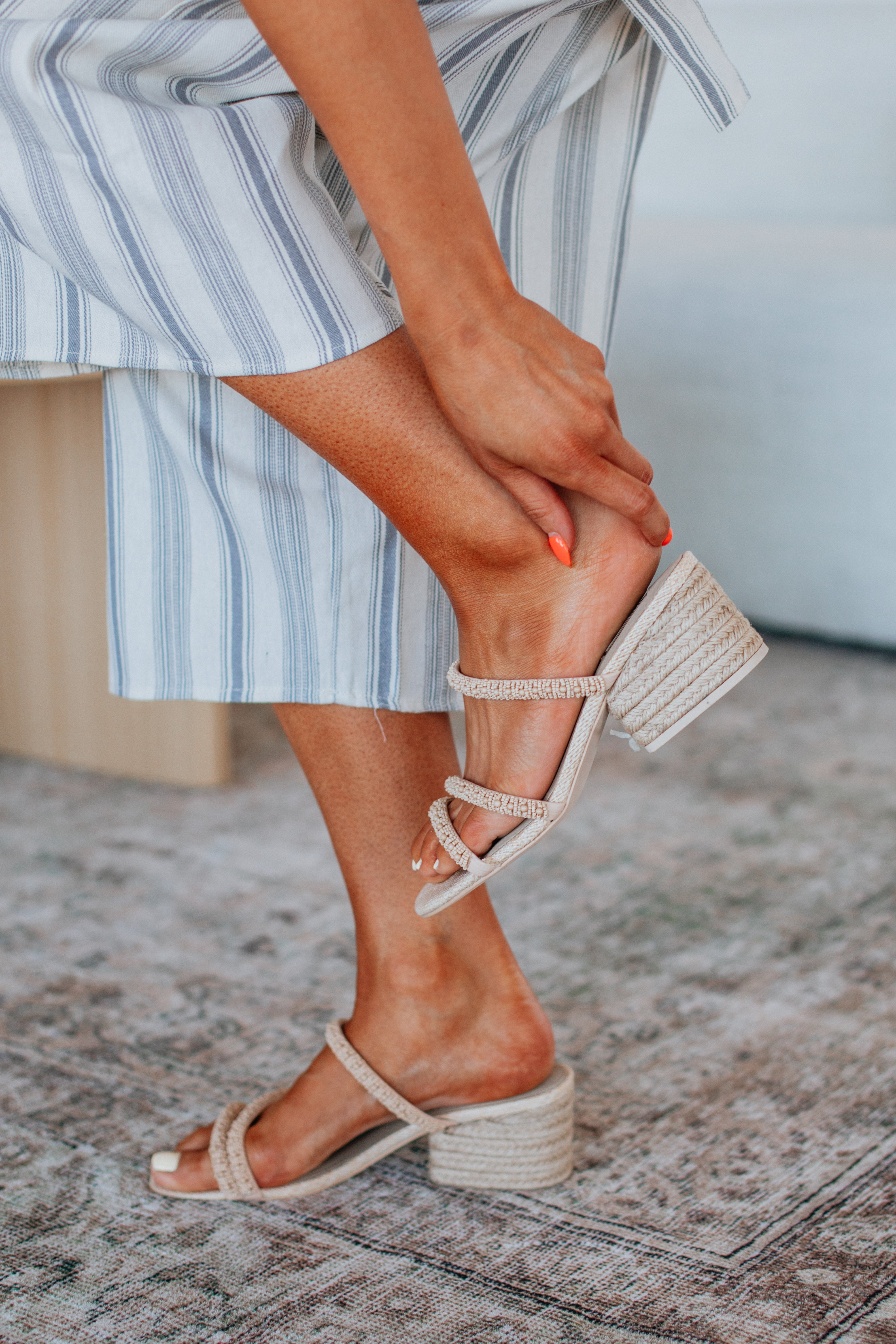 Trendy Women's Natural Heels - Comfortable & Stylish for Parties, Weddings & Night Out
