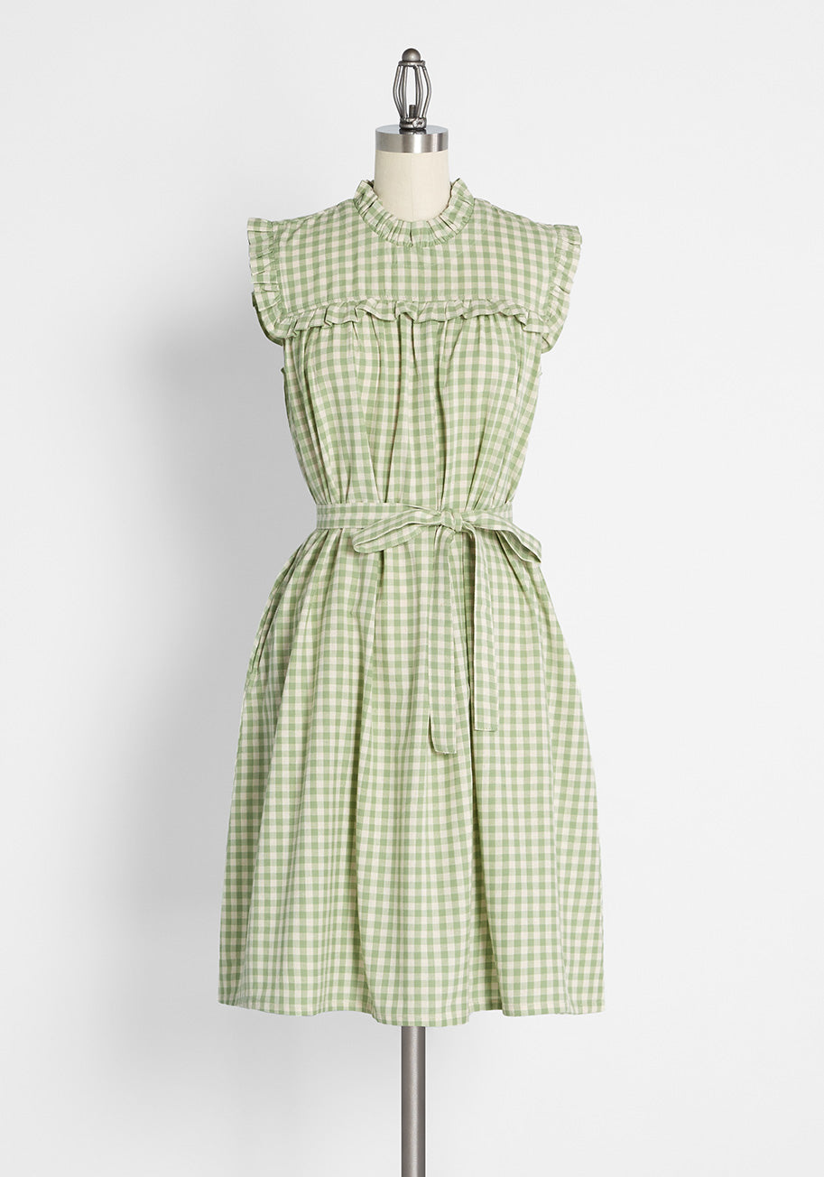 Sagebrush Beauty Flowy A-Line Dress for Women - Elegant Casual & Party Wear - Perfect for Weddings, Dates, and Special Occasions