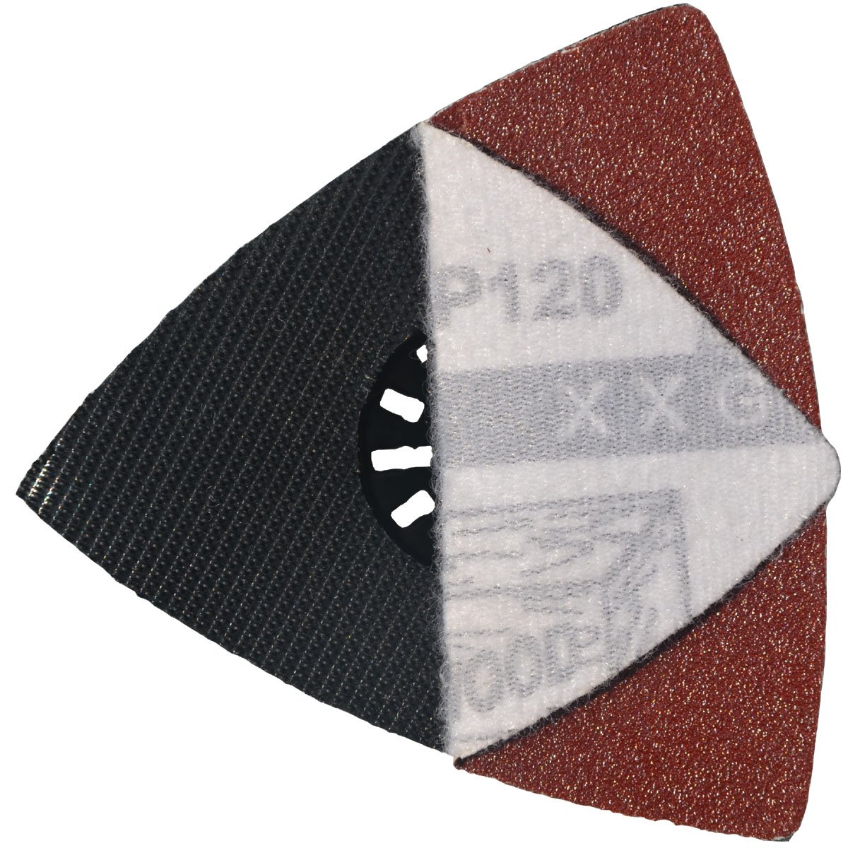 XXGO 100-Piece 3.5-Inch 90mm Triangular Sandpaper Set - 60/80/100/120/240 Grits Hook & Loop Multi-Tool Sanding Discs for Wood, Metal & Paint - Compatible with 3.5