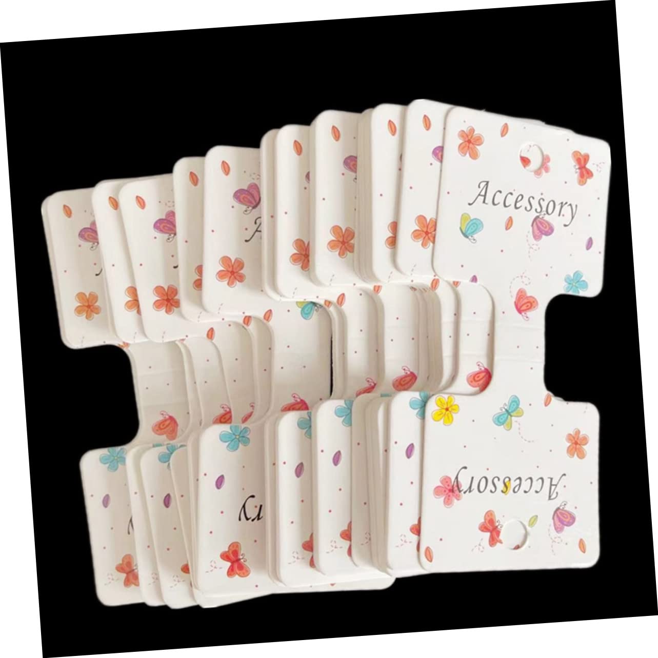 Alipis 200pcs Foldable Hair Bow Display Cards - Hair Clip Organizer & Pin Holder for Salon, Boutique, and Retail Store Displays