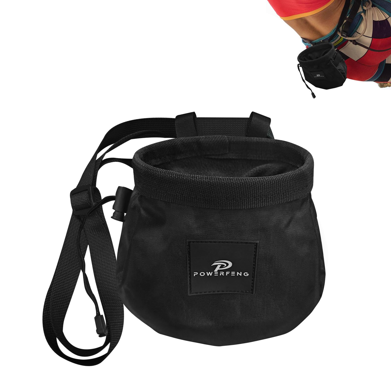 Premium Chalk Bag for Rock Climbing & Bouldering - Durable Outdoor Climbing Gear with Chalk Ball Holder for Men & Women - Perfect for Indoor Gym Training & Outdoor Adventures