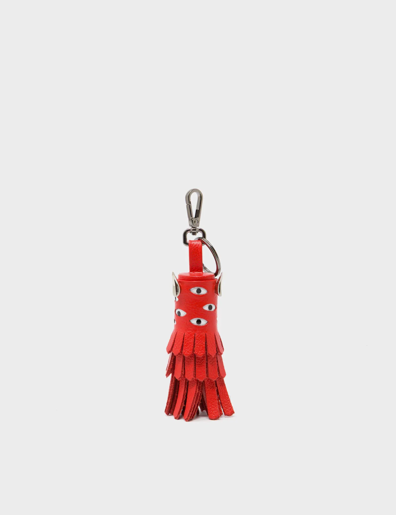 Oliver The Ox Charm - Poppy Red Leather Keychain for Keys, Bags & Gifts | Durable & Stylish Ox Keyring for Everyday Use