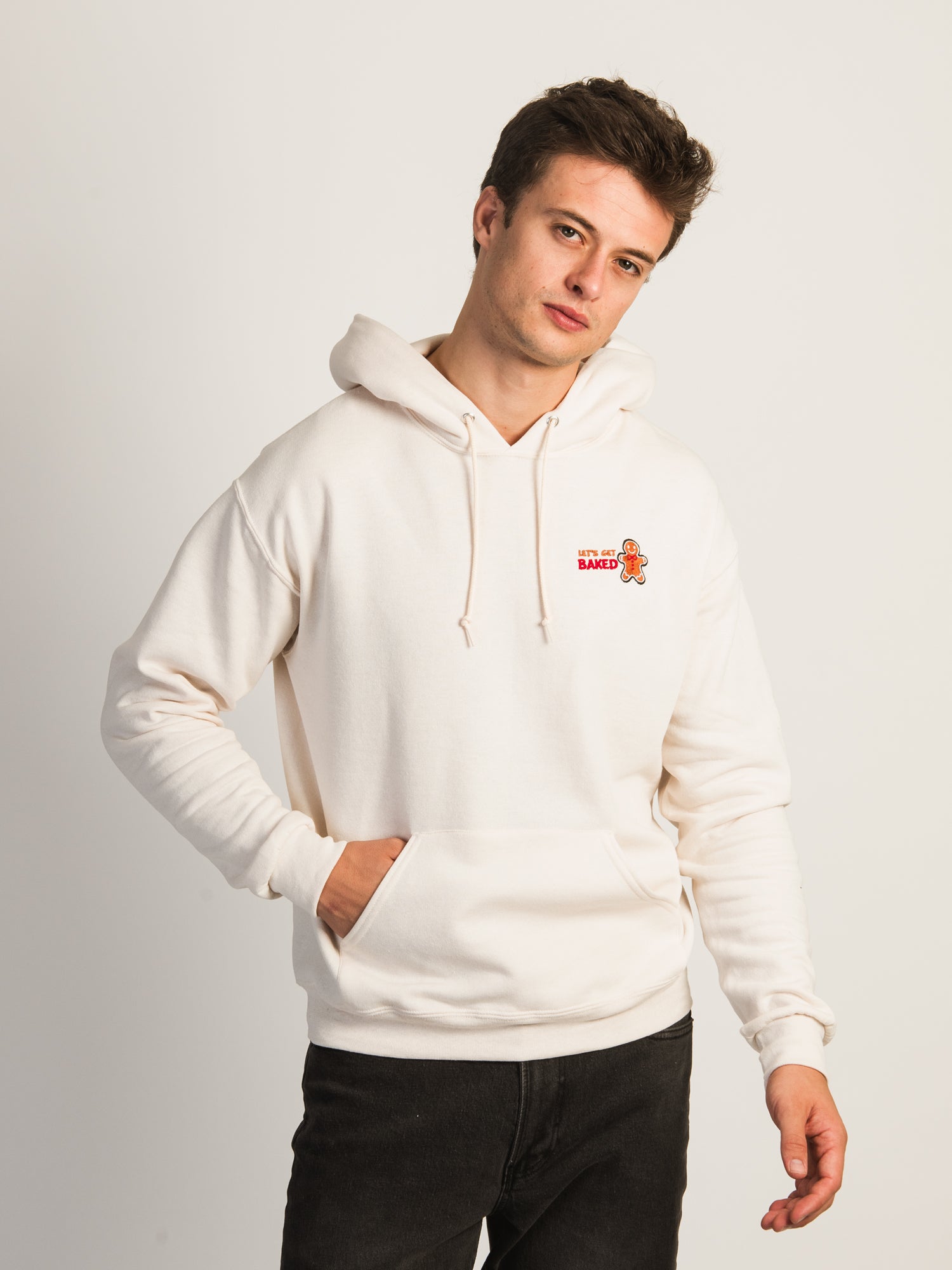 BAKED EMBROIDERED HOODIE - Trendy Streetwear Pullover for Men & Women | Perfect for Casual Outfits, Gym Wear & Loungewear