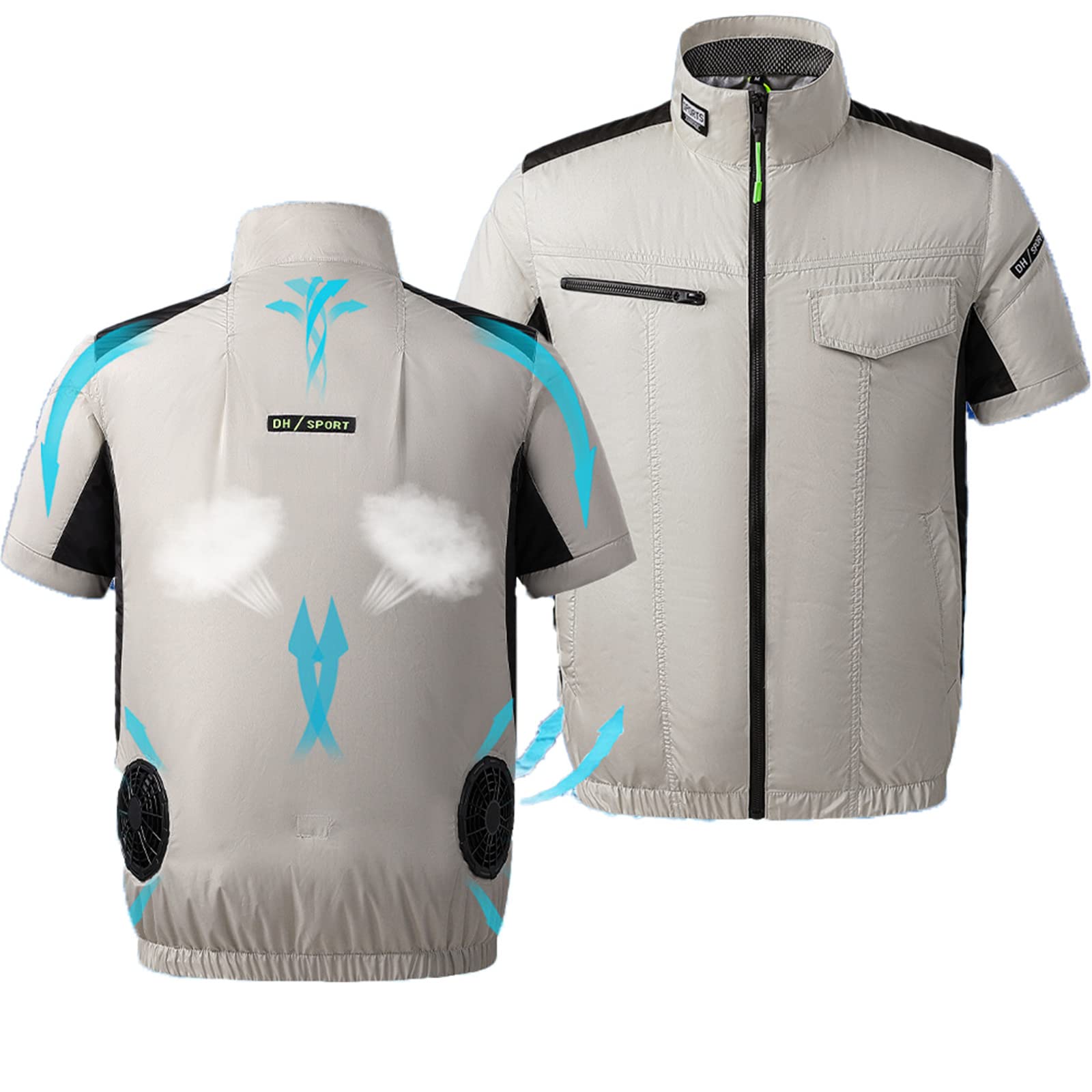 USB-Powered Cooling Vest with Dual Fans & 3-Speed Adjustable Airflow - Summer Wear for Outdoor Work, Hiking, and Heat Relief