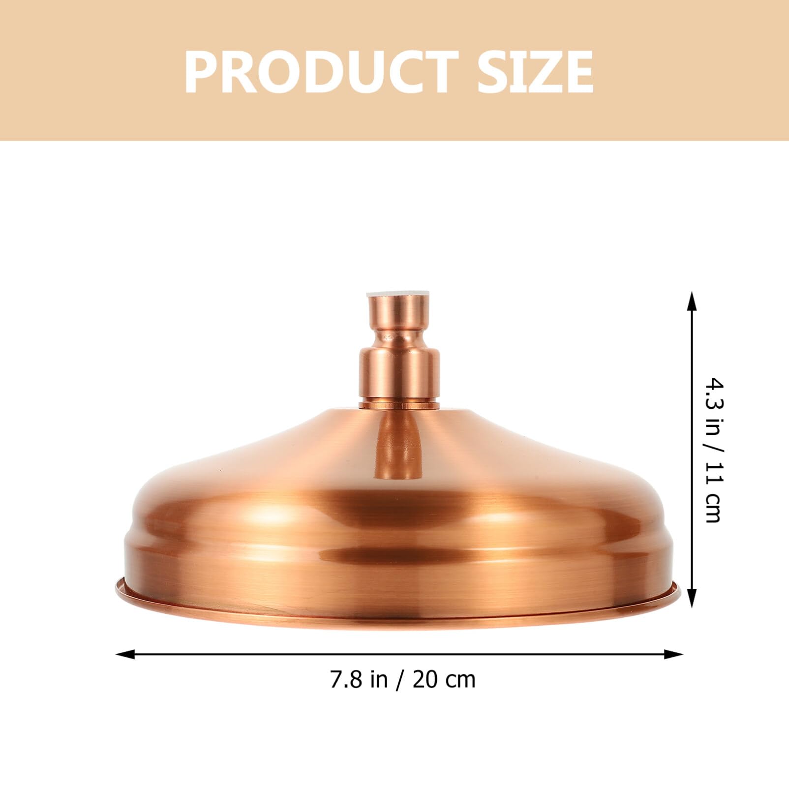 Antique Copper High Pressure Rainfall Shower Head - Cabilock 1-Piece Bathroom Shower Nozzle with Luxury Spa Experience for Relaxation & Modern Home Decor