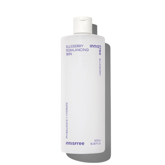 Innisfree Blueberry Rebalancing Skin Care Set - Hydrating & Brightening Facial Toner, Serum & Cream for Oily & Combination Skin - Perfect for Daily Skincare Routine & Travel Essentials