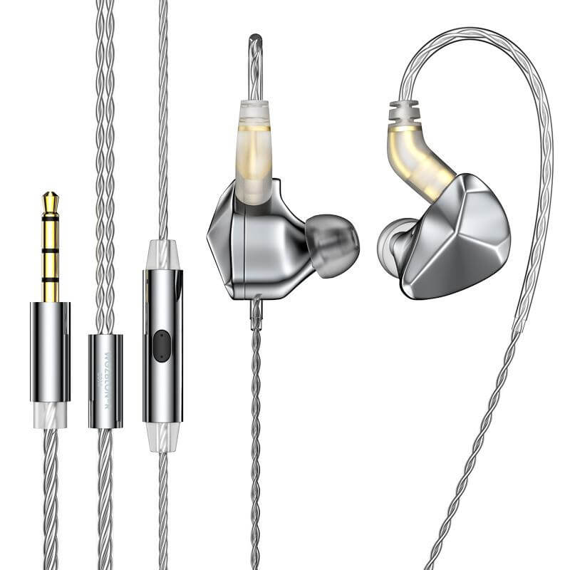 BLON BL07 10mm Single Dynamic Driver In-Ear Earphones with Fiber Diaphragm - HiFi Sound for Music Lovers, Audiophiles & Daily Commute
