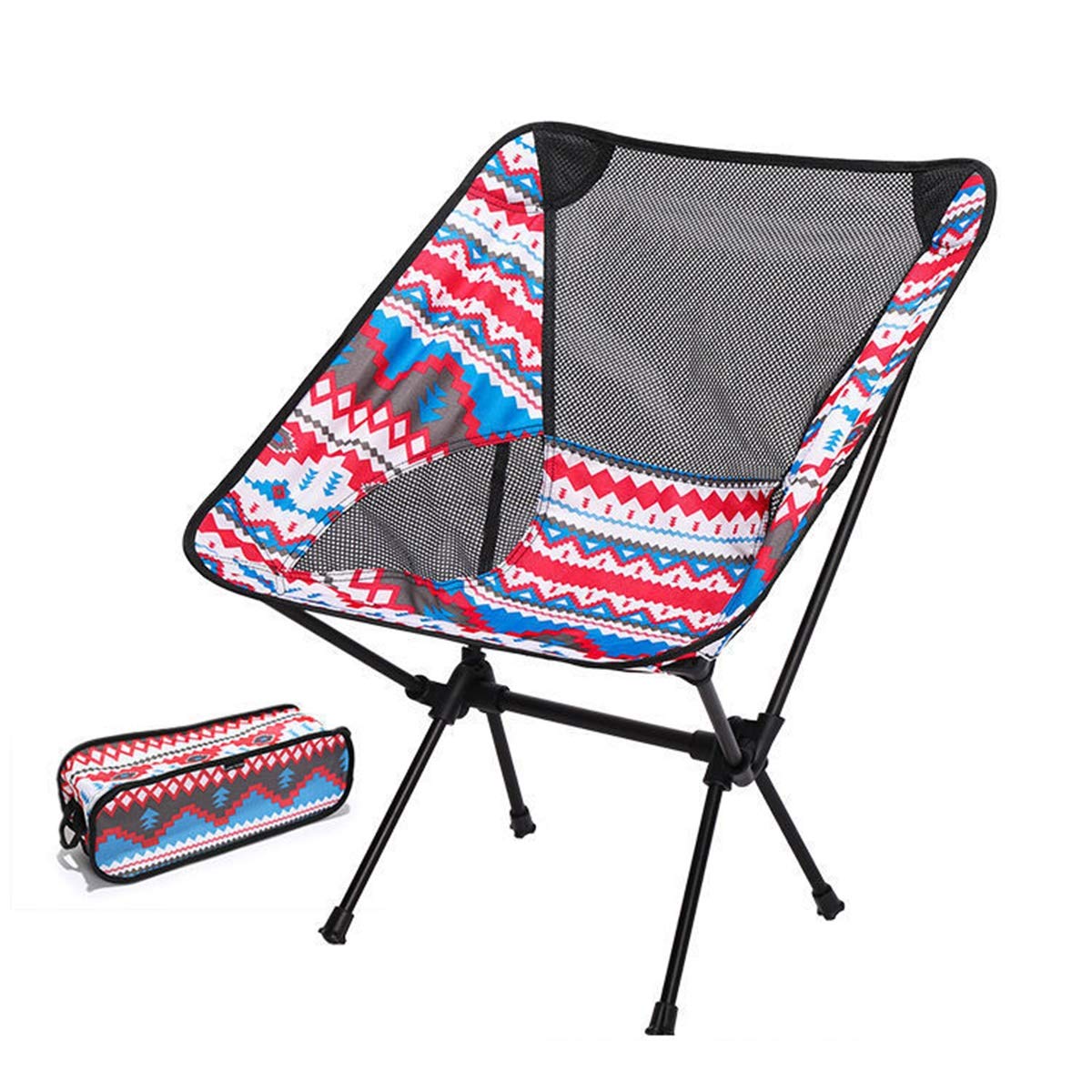 LLLD Portable Folding Camping Chair - Compact & Lightweight Outdoor Chair for Hiking, Camping, Picnics - Includes Carry Bag - Perfect for Backpacking, Beach Trips & Tailgating