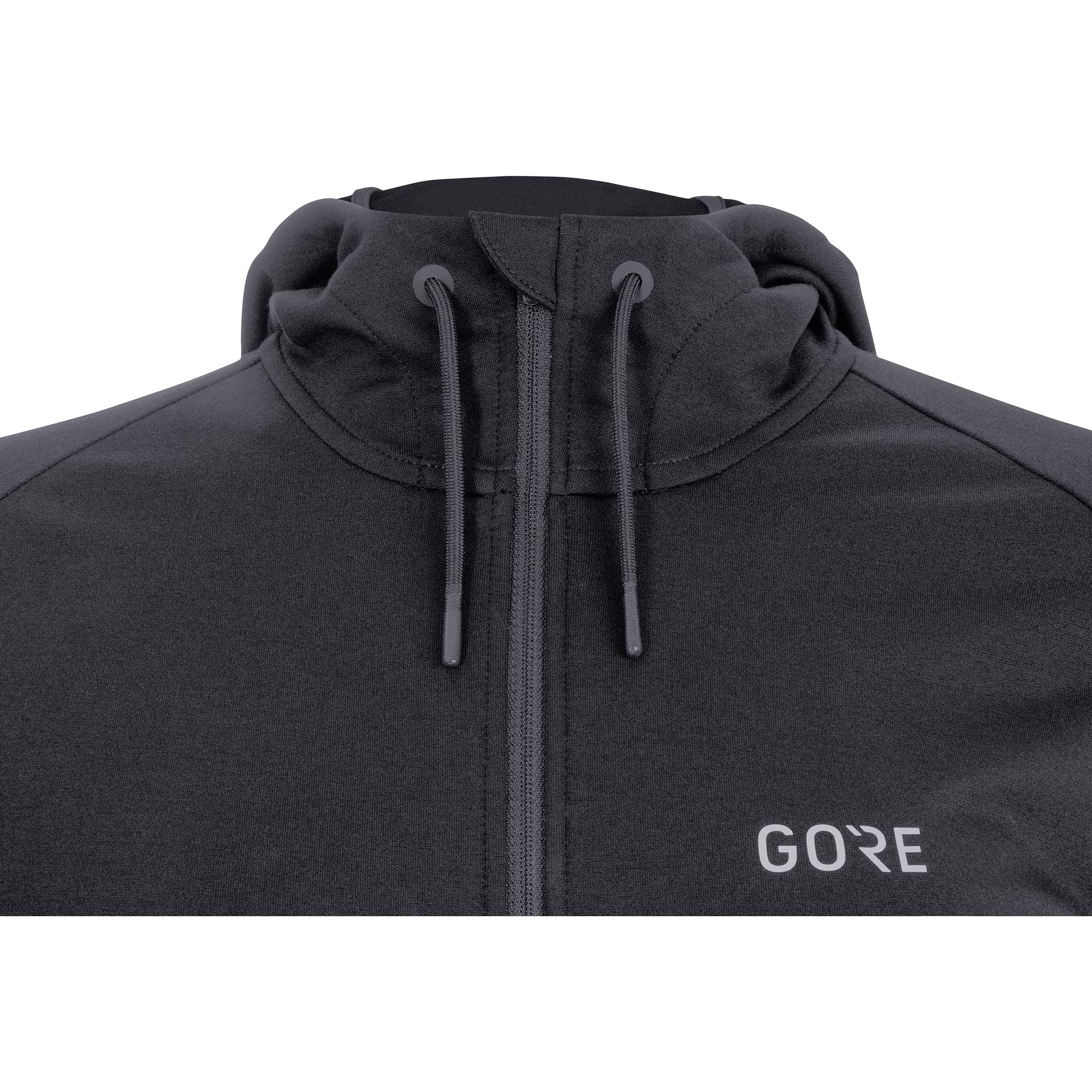 GORE WEAR M Women's Signature Hoodie - Lightweight Fleece Pullover with Zippered Pockets for Running, Hiking & Outdoor Activities