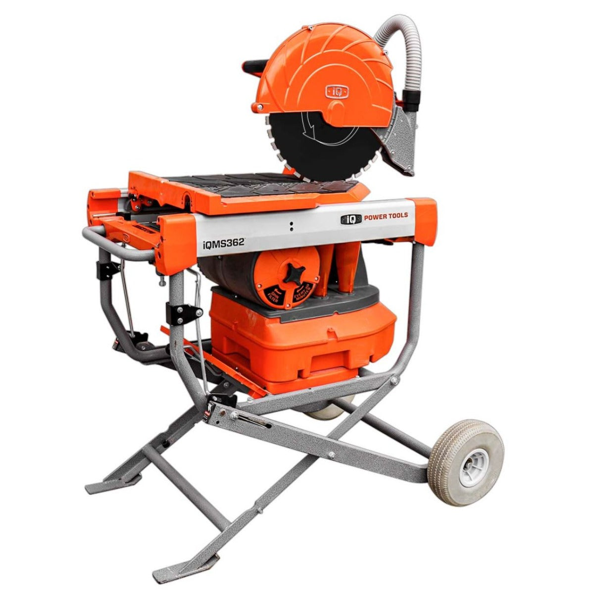 IQ Power Tools Dust Control Masonry Saw - Professional Wet/Dry Cutting Concrete Saw with Dust Extraction for Brick, Block & Stone - Perfect for Construction Sites & DIY Projects