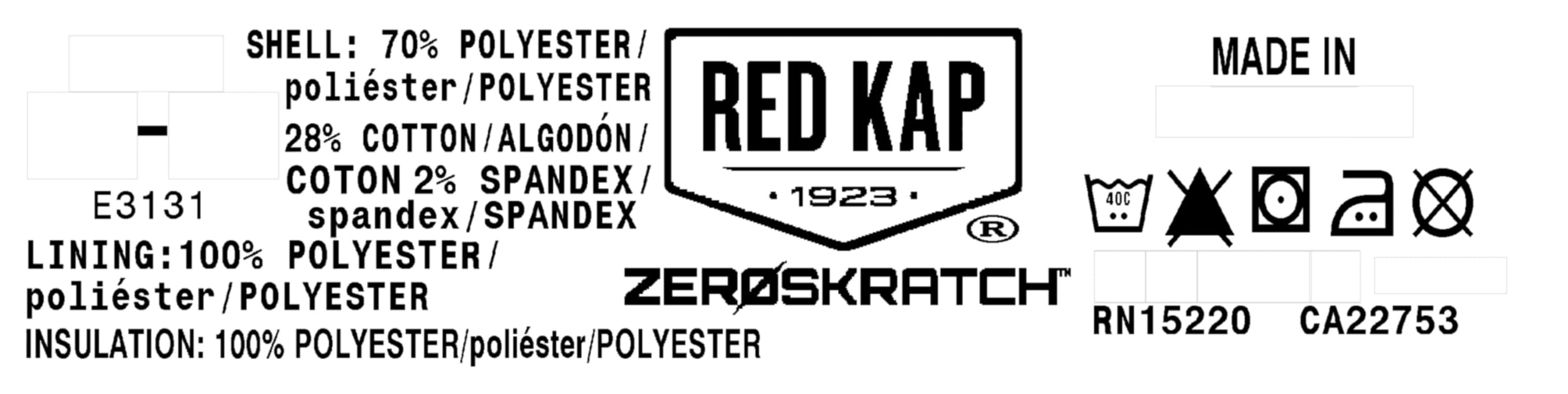 Red Kap Men's Performance Crew Jacket - Lightweight Work Jacket for Men, Durable & Comfortable - Ideal for Construction, Outdoor Work & Casual Wear
