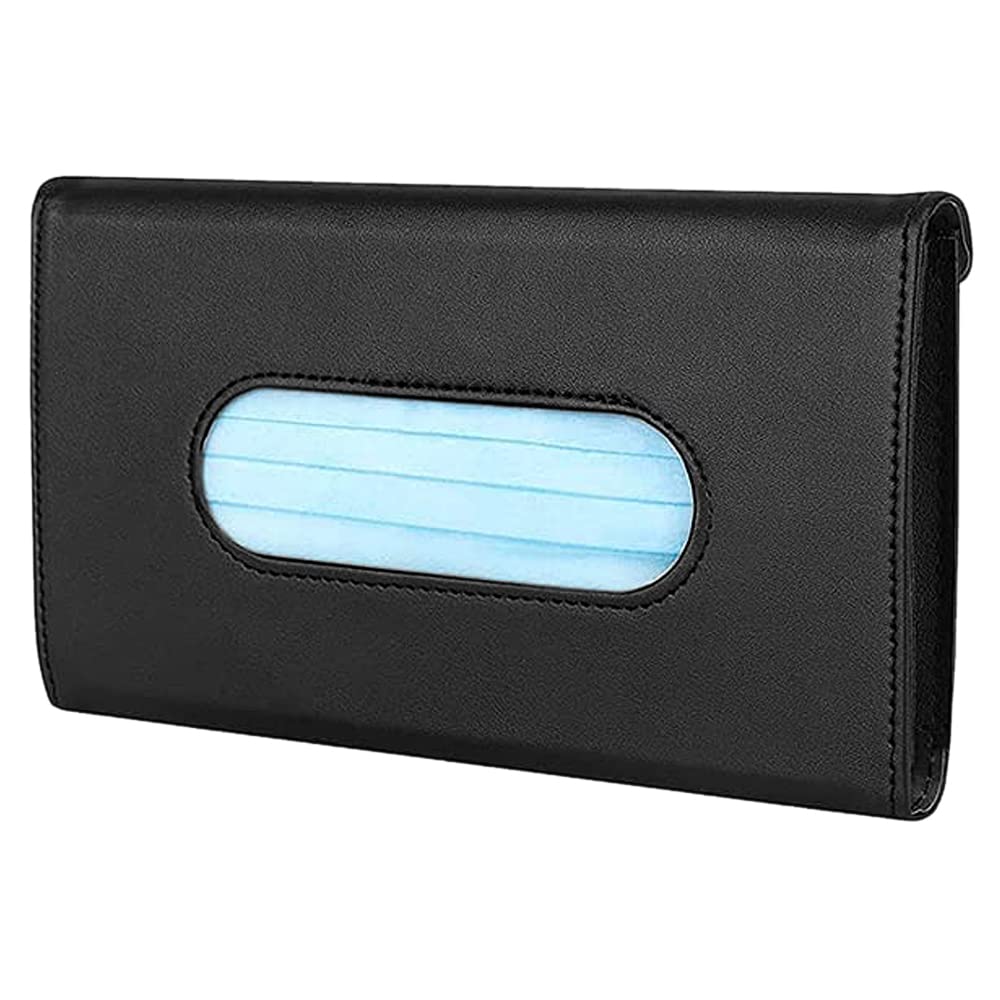 Upgraded Car Tissue Holder - Universal Hanging Visor Tissue Box Dispenser for Auto | Easy to Use | Perfect for Road Trips, Commuting & Travel Accessories