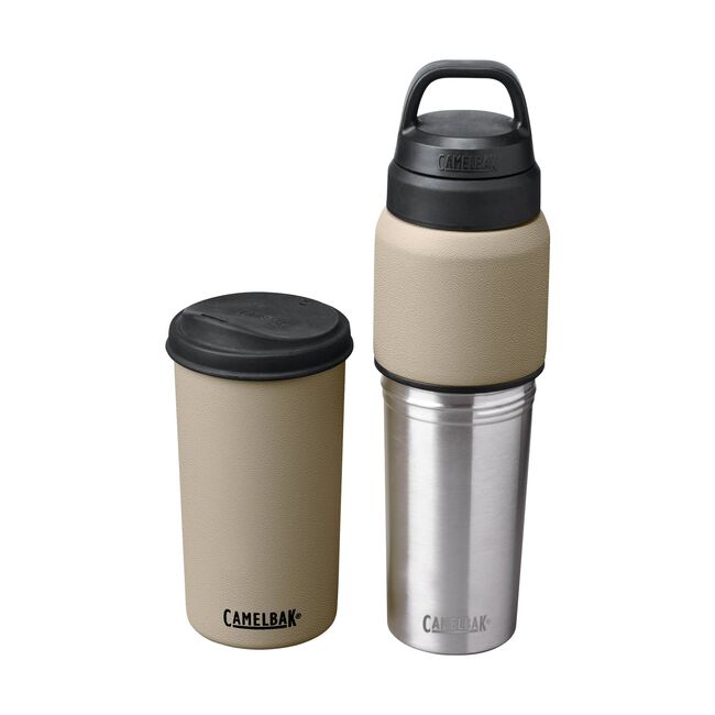 CamelBak MultiBev 22 oz Insulated Water Bottle & 16 oz Travel Mug Set - Leakproof Stainless Steel Drinkware for Hiking, Gym & Outdoor Adventures (2022 Model)