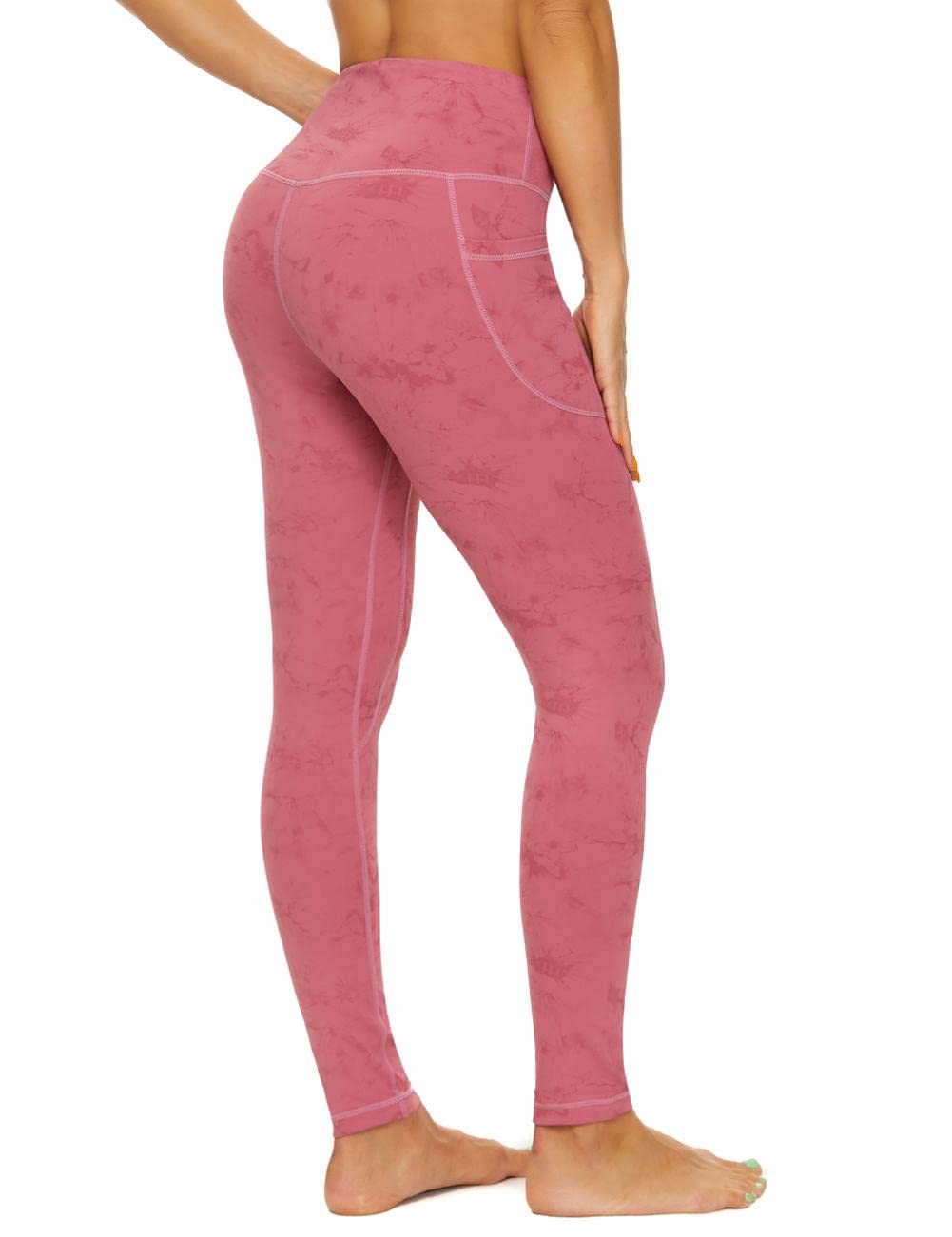 CCKO High Waisted Yoga Pants for Women with Pockets - Stretchy Workout Leggings with Tummy Control - Perfect for Gym, Running & Everyday Wear