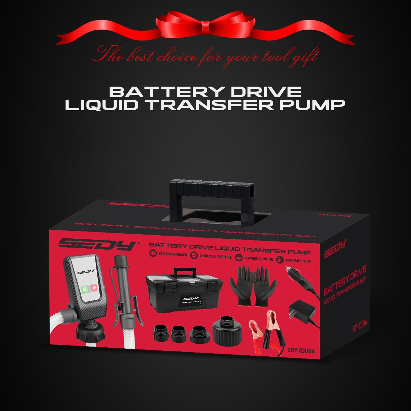 Battery Powered Fuel Transfer Pump with Auto-Stop Sensor - 51