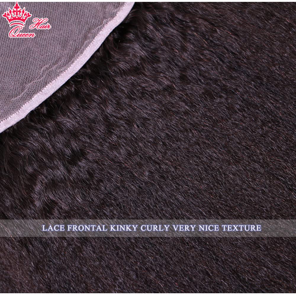 Pre-Plucked Brazilian Kinky Straight Lace Frontal Closure with Baby Hair | 12 Inch Virgin Human Yaki Straight Hair | Natural Hair Extensions for Women | Perfect for Protective Styles, Weaves & Everyday Glam