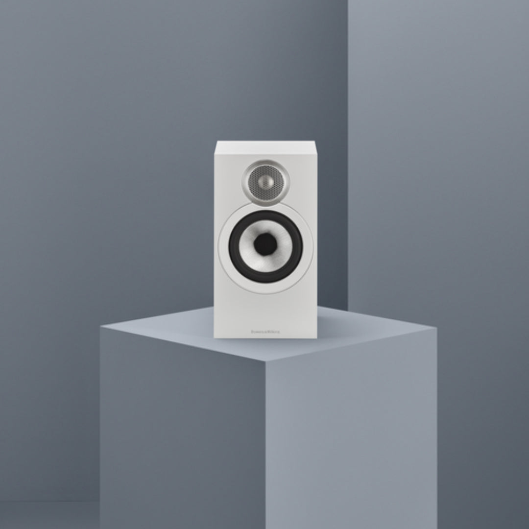 B&W 607 S3 Bookshelf Speakers - Premium Pair of Stand Mount HiFi Speakers for Home Theater & Music Listening