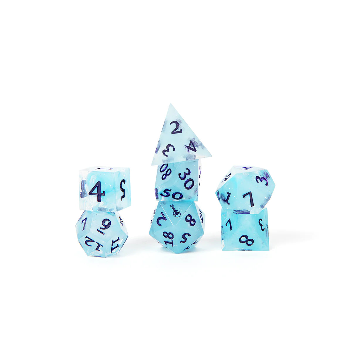 Dorian Storm 7ct Dice Set for D&D & Tabletop RPG - Perfect for Dungeons & Dragons Players & Collectors