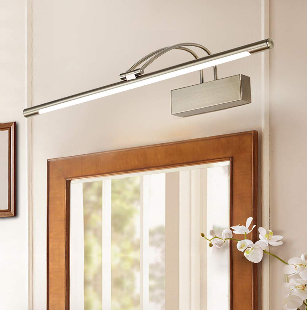 8W 16-inch LED Vanity Mirror Light with 240° Rotation - White Bathroom Makeup Light with Switch - Perfect for Dressing Tables, Bathroom Mirrors & Photo Studio Lighting