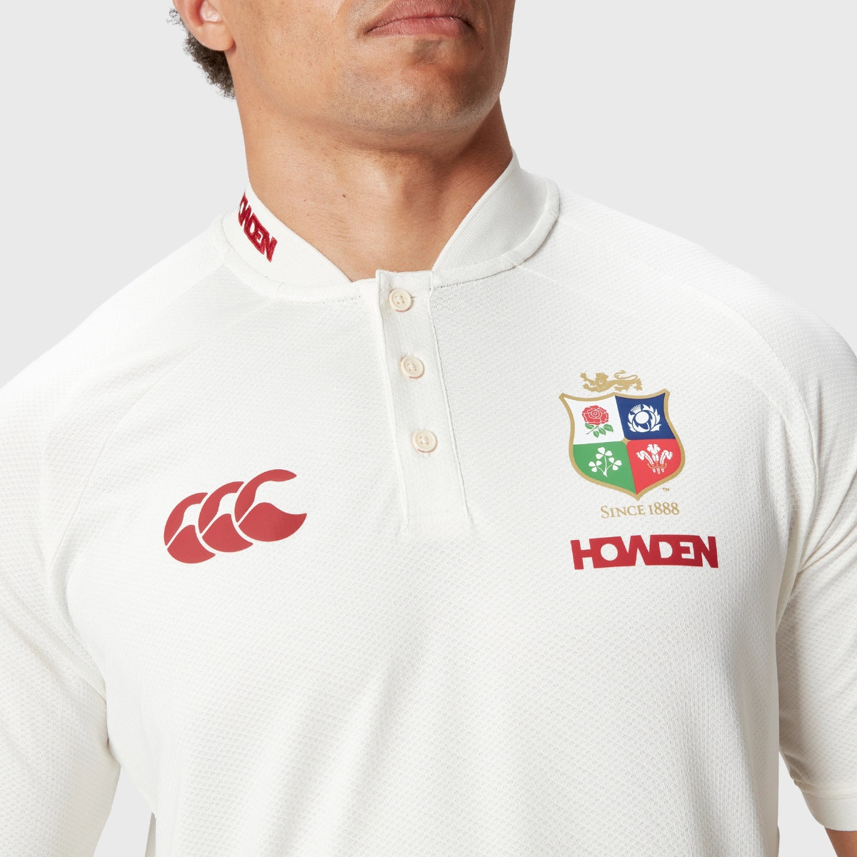 Canterbury British & Irish Lions Men's Performance Polyester Polo Shirt - White - Rugby, Golf & Casual Wear