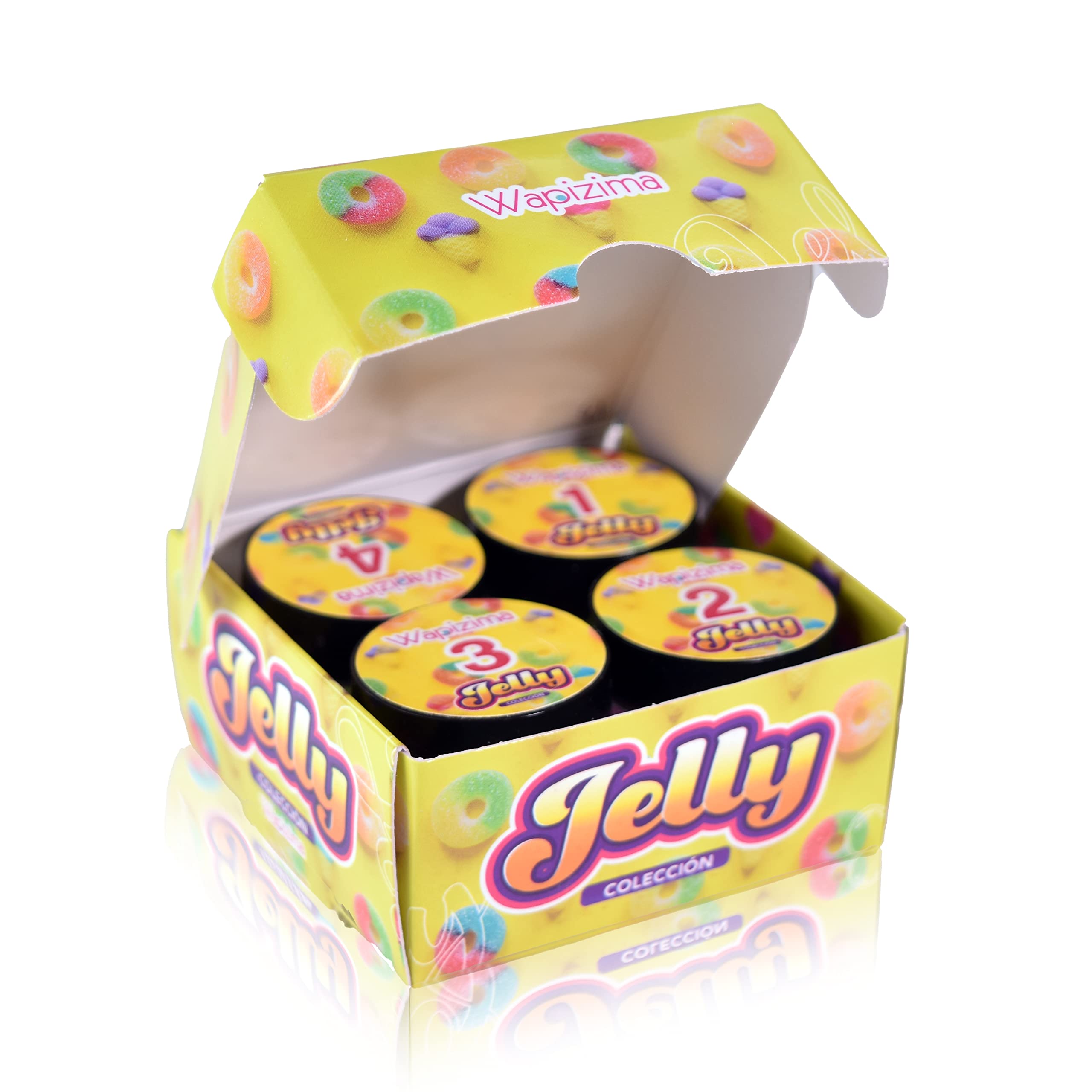 JELLY Acrylic Nail Powder Collection - Set of 4 Colors for Fantasy Nail Art Designs | DIY Manicure & Professional Salon Use | Perfect for Parties, Weddings, and Special Occasions