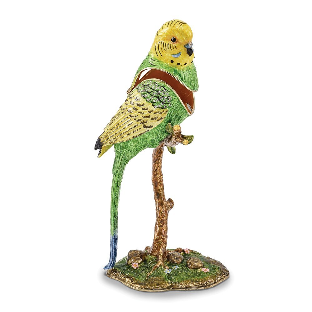 Sonia Jewels PACO Large Parakeet Parrot Trinket Box 3.5