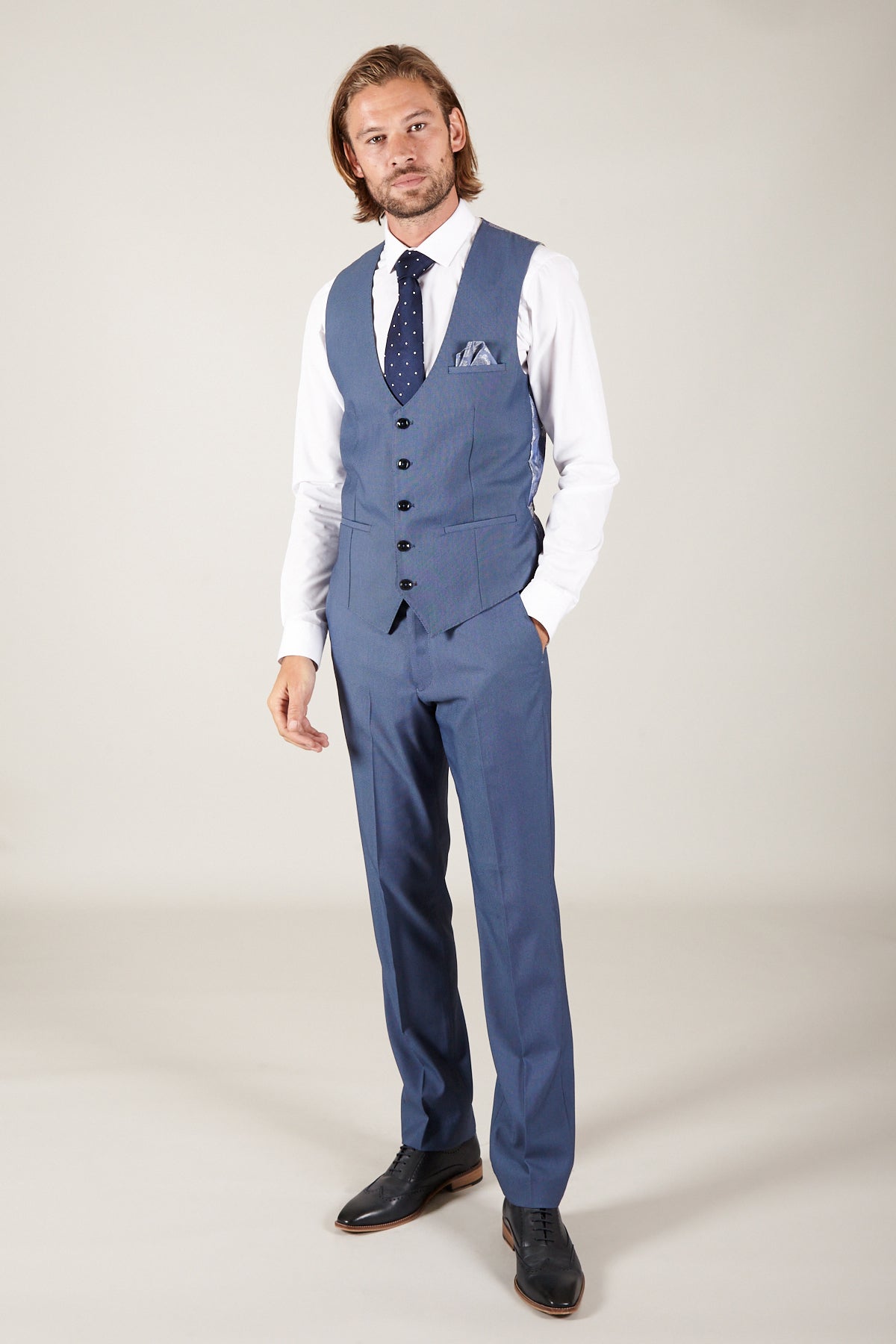 DANNY Men's Slim Fit Single Breasted Waistcoat Vest - Formal & Casual Wear for Weddings, Office & Special Occasions