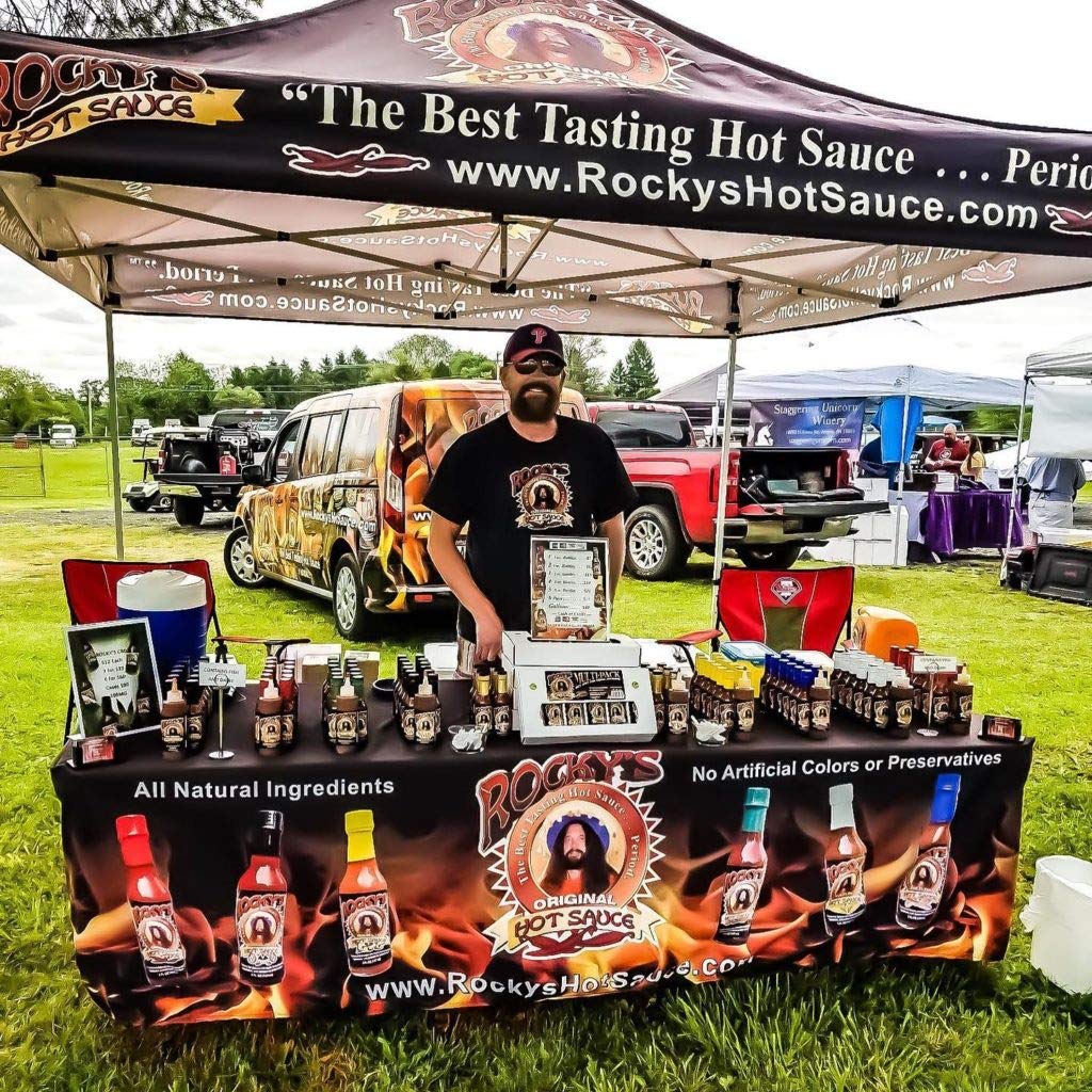 Rocky's Hot Sauce Variety Pack - 6 Bottles of Gourmet Red Chili Sauce with Perfectly Balanced Heat - Ideal for Tacos, Wings, Burgers & Spicy Food Lovers
