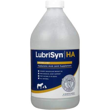 LubriSyn HA Joint Supplement for Horses & Dogs - 64 oz Bottle - Supports Joint Health & Mobility - Ideal for Active & Senior Pets
