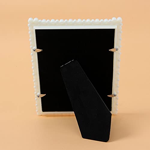 Mother of Pearl Photo Frame 4x6 - Elegant Pearl Table Picture Frame for Family Photos, Romantic Home Decor, Wedding & Anniversary Gifts | Perfect for Displaying Cherished Memories on Nightstands, Desks, and Shelves