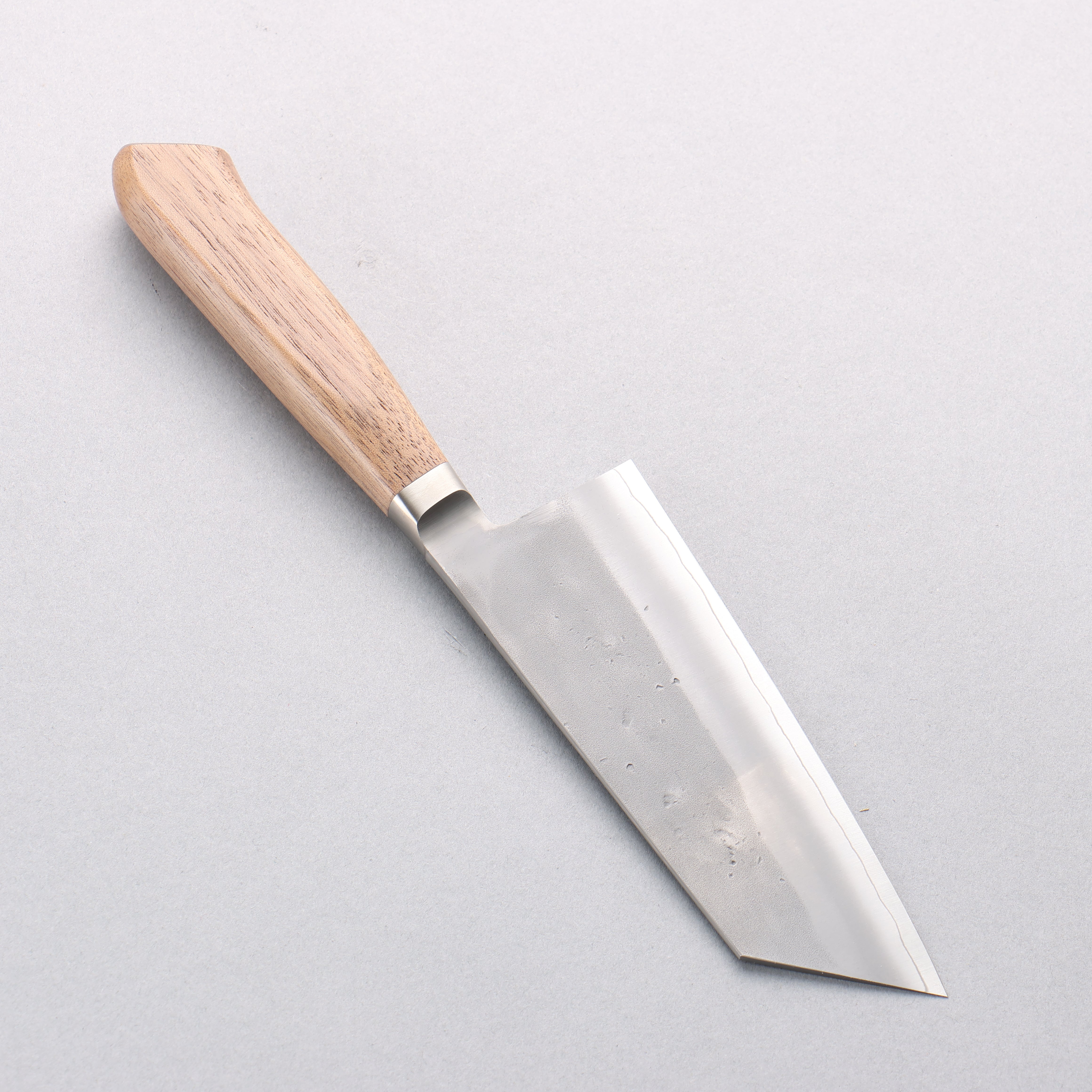Premium Oul SLD Nashiji Small Bunka Knife 125mm with Walnut Handle - Perfect for Home Chefs, Sushi Making & Precision Vegetable Cutting