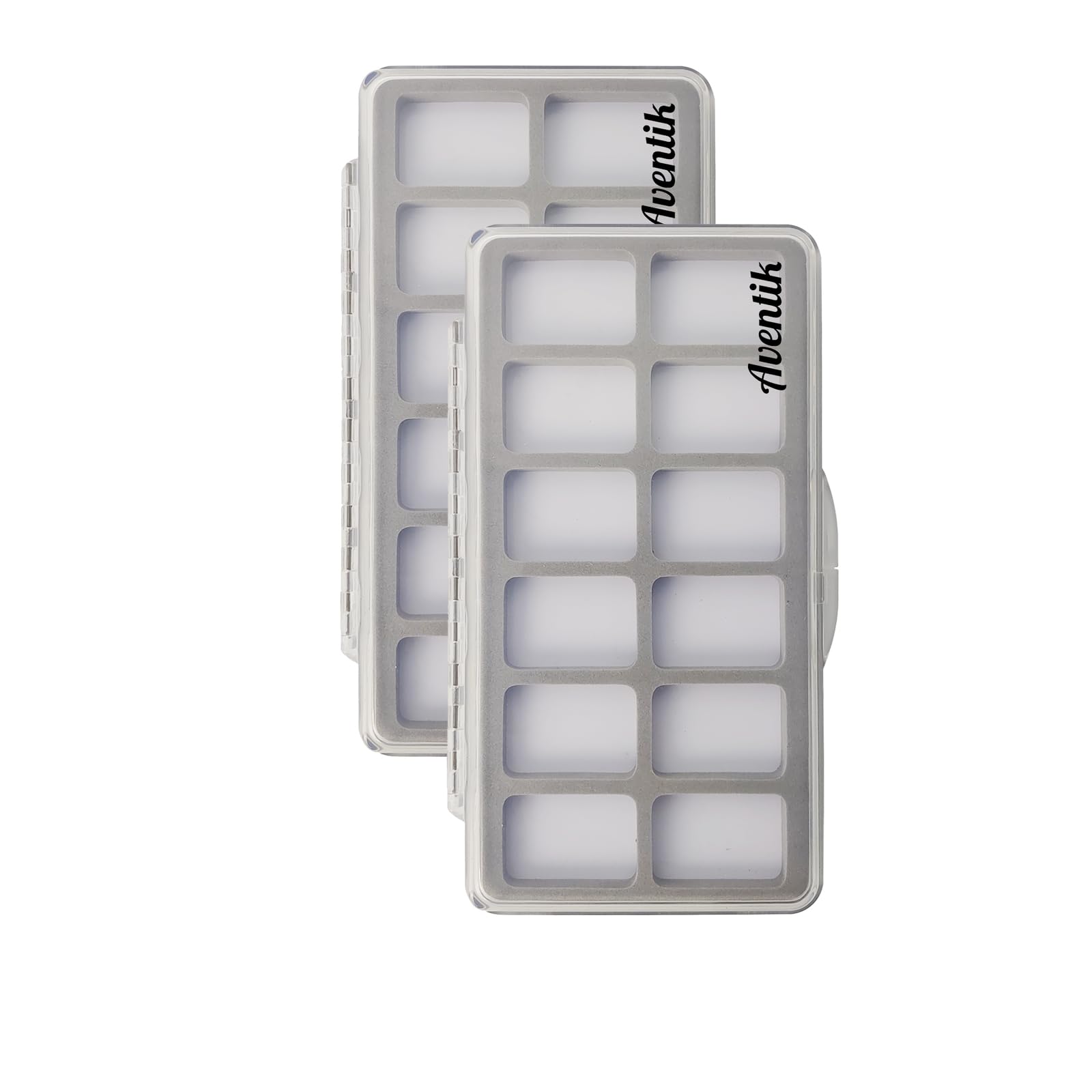 Aventik Slim Magnetic Fly Fishing Tackle Box - Transparent Design for Easy Storage