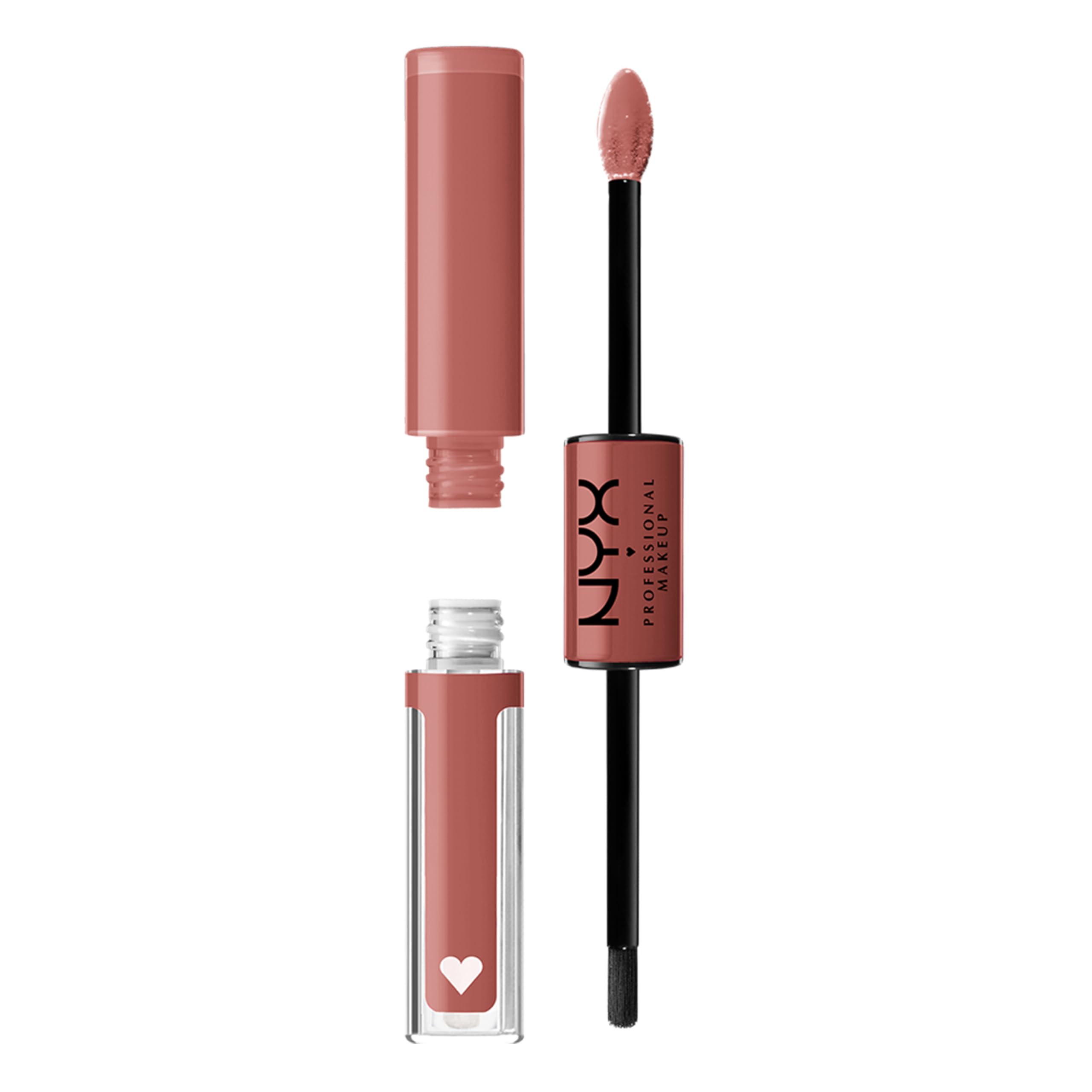NYX PROFESSIONAL MAKEUP Shine Loud High Pigment Liquid Lipstick with Clear Gloss Top Coat - Long Lasting, Vegan & Cruelty Free - Magic Maker (Dusty Nude Mauve) - Perfect for Parties, Date Nights & Special Occasions