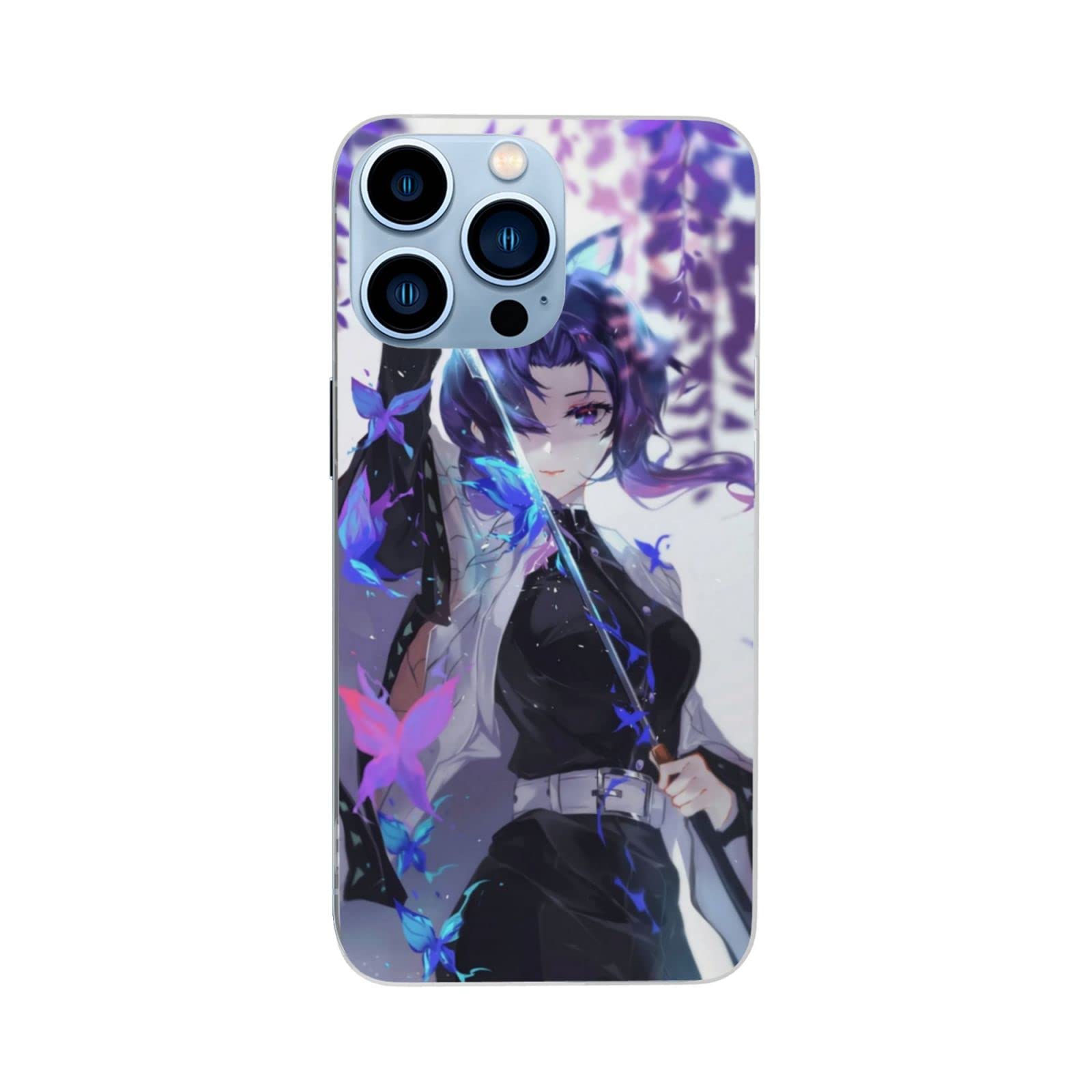 Shinobu Kochou Demon Slayer Phone Case for Samsung Galaxy S22 Ultra - Anime Protective Cover with Shock Absorption | Perfect for Cosplay, Anime Conventions & Daily Use