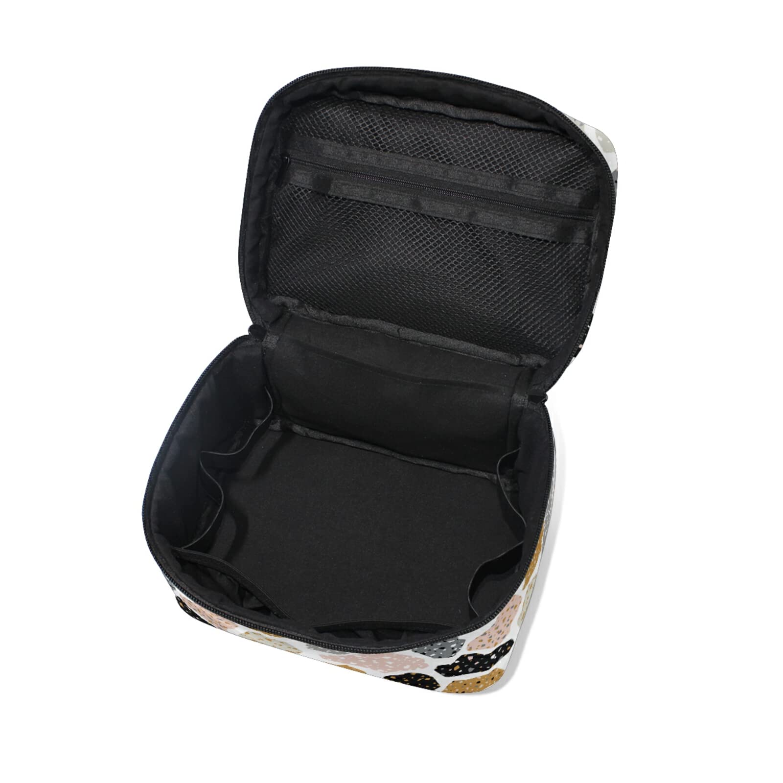 Stylish Terrazzo Marble Cosmetic Bag for Women - Waterproof Makeup Organizer & Travel Toiletry Case - Perfect for Daily Use, Gym, Travel and Gift Giving