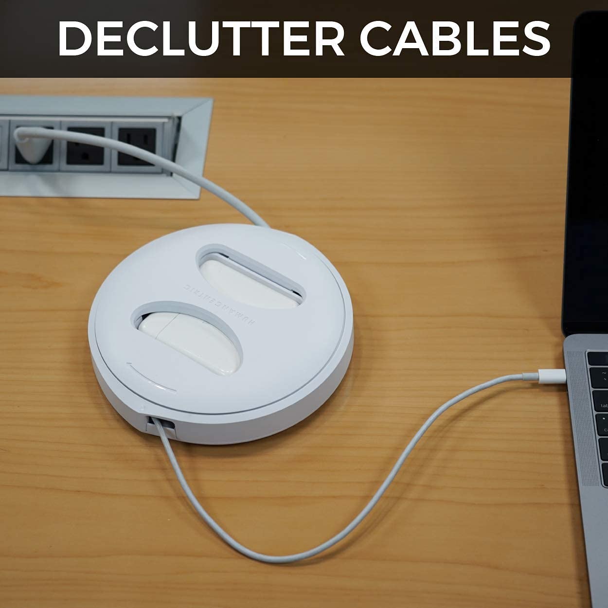 HumanCentric Macbook Charger Organizer - Cable Winder & Storage Protector for Macbook Pro/Air (USB-C 29W/30W) | Travel-Friendly Charging Case | Perfect for Office, Home & Business Trips