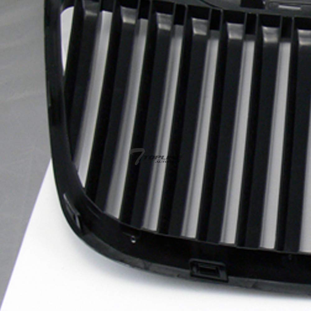 Glossy Black ABS Front Bumper Grille Guard Compatible with 2011-2014 Chrysler 300 & 300C | Luxury Vertical Hood Grill for Enhanced Vehicle Protection & Style