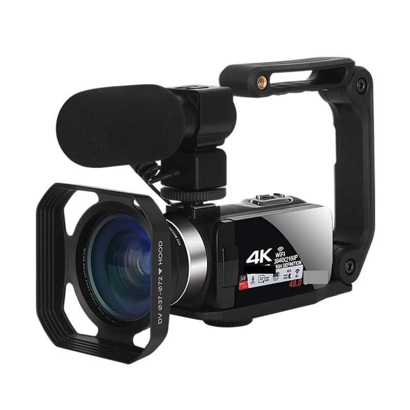 BODORME 4K UHD Video Camera - 18X Zoom Digital Camcorder with 128GB SD Card for Vlogging, Live Streaming & Outdoor Recording | Portable Webcam for YouTube, Travel & Blogging (Blue)