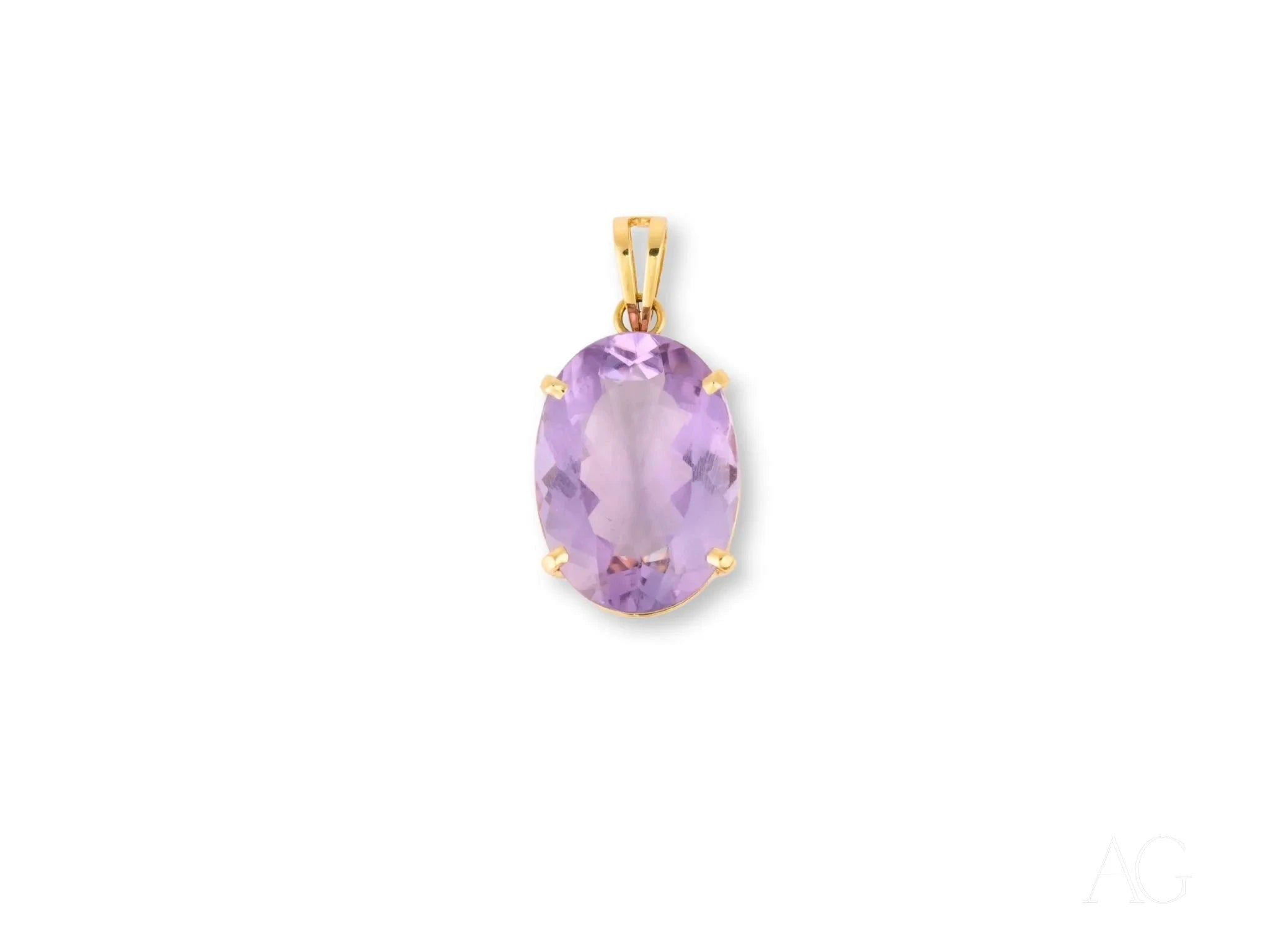 Natural Amethyst Crystal Pendant Necklace for Women - Healing Stone Jewelry for Meditation, Yoga & Spiritual Gifts