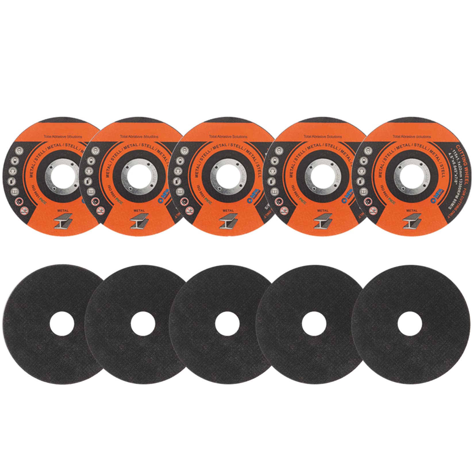10PCS 4-1/2 Inch Cut-Off Wheels for Metal & Stainless Steel - 0.045