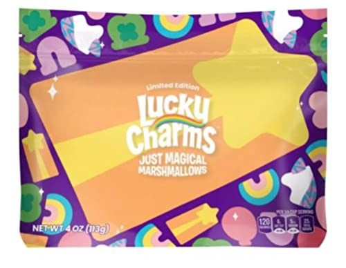 Lucky Charms Limited Edition Just Magical Marshmallows - Sweet Breakfast Cereal Topping for Kids & Family Fun (Perfect for Birthday Parties & Holiday Treats)