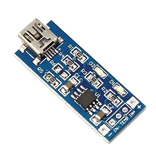 5V USB 1A TP4056 Lithium Battery Charger Module Board - 5pcs Mini Li-ion Charging Circuit for DIY Electronics, Solar Projects & Portable Devices