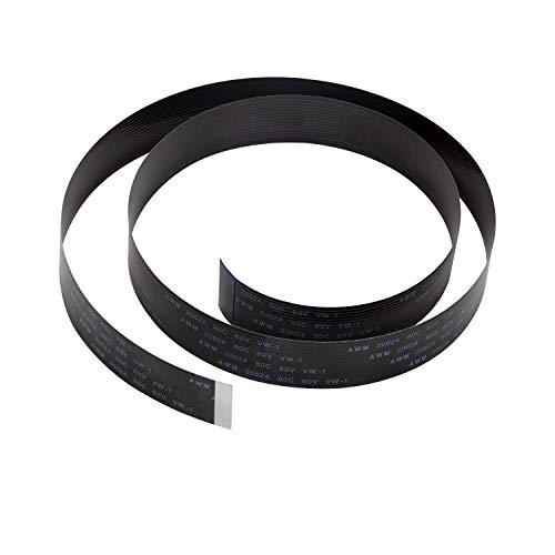 Arducam Raspberry Pi Camera Cable - 2FT/60CM Long Flexible Ribbon Extension Cable for OctoPrint/OctoPi Webcam & 3D Printer Monitoring - Black | Perfect for DIY Projects, Home Automation & Maker Workshops