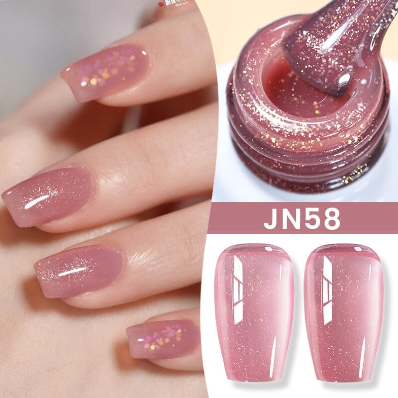 Nude Jelly Gel - 10ml Transparent Nail Polish for Natural & Glossy Manicure - Perfect for Everyday Wear & Special Occasions