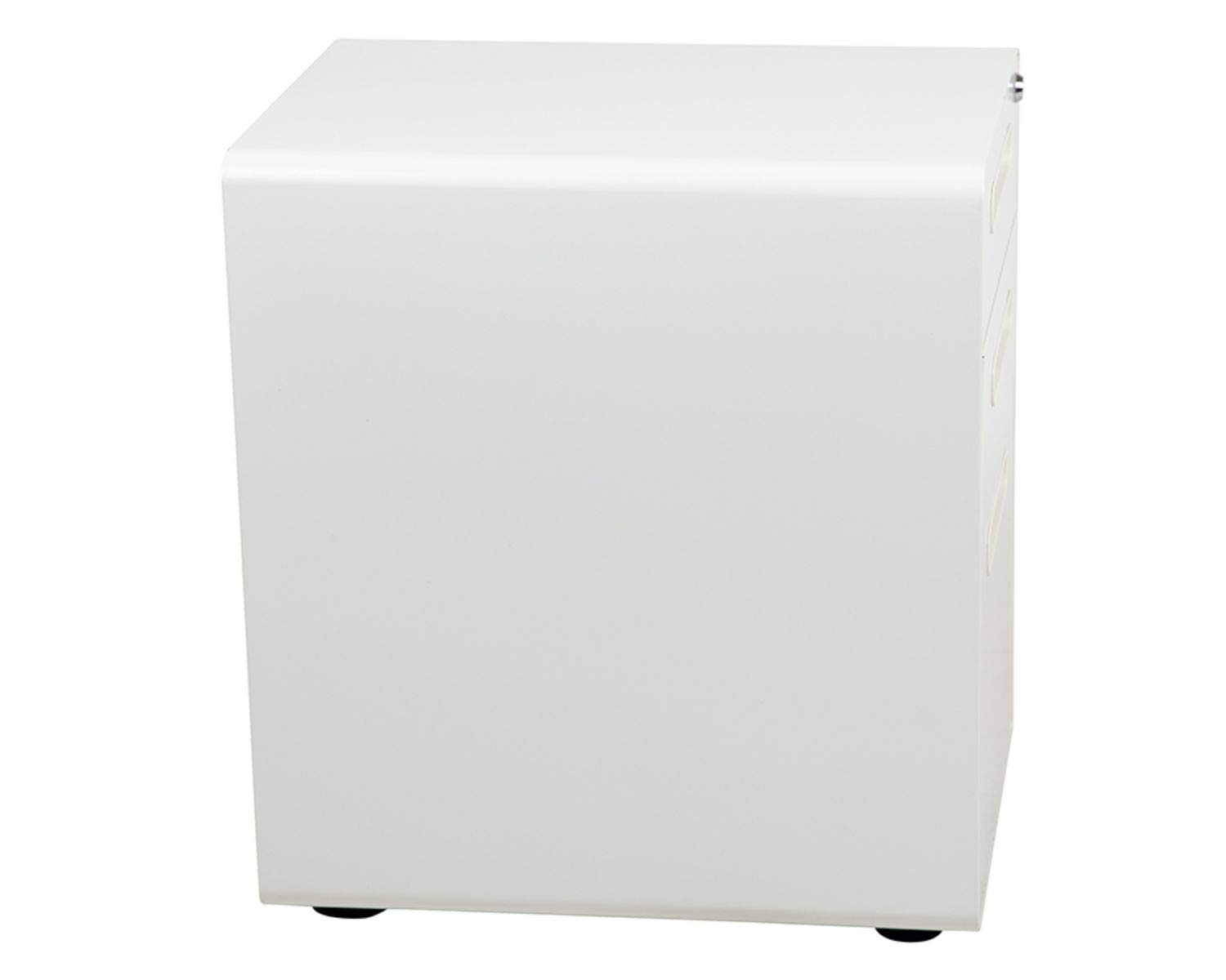Flash Furniture Wren Ergonomic 3-Drawer Mobile Locking File Cabinet with Anti-Tilt Mechanism & Hanging Drawer - Legal & Letter Size Files, White - Perfect for Home Office, Law Firms & Corporate Workspaces
