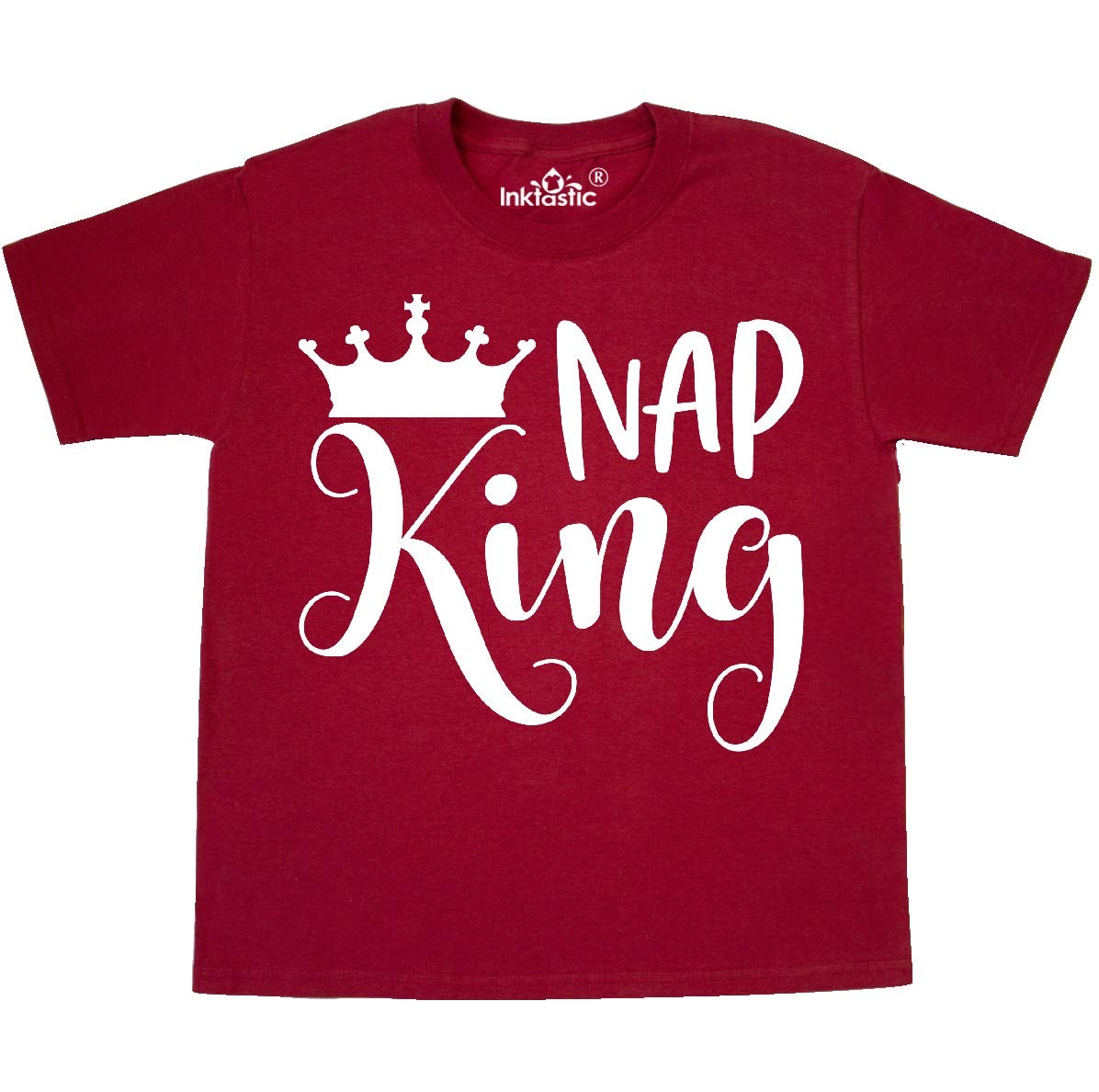 Inktastic Nap King Crown Youth T-Shirt for Kids Sleepwear