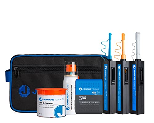 Jonard TK-287 Fiber Optic Cleaning Kit for FC/SC/ST/LC/MU Connectors - Network Maintenance