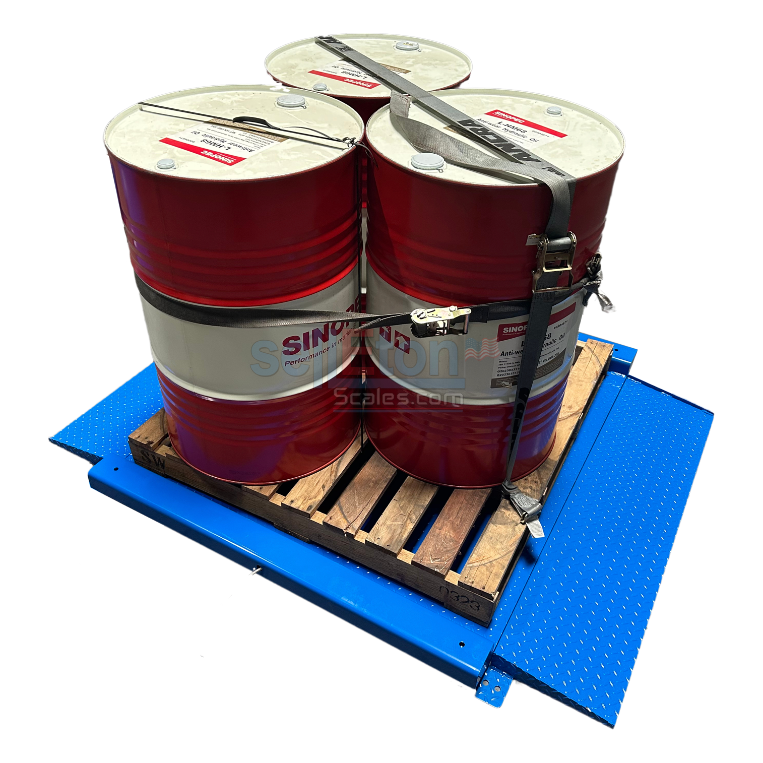 SellEton SL 917 R NTEP Low Profile Drum Scale - 2.5'x2.5' to 4'x4' Platform Sizes for Accurate Barrel Weighing | Industrial & Warehouse Use | Shipping & Logistics Scale