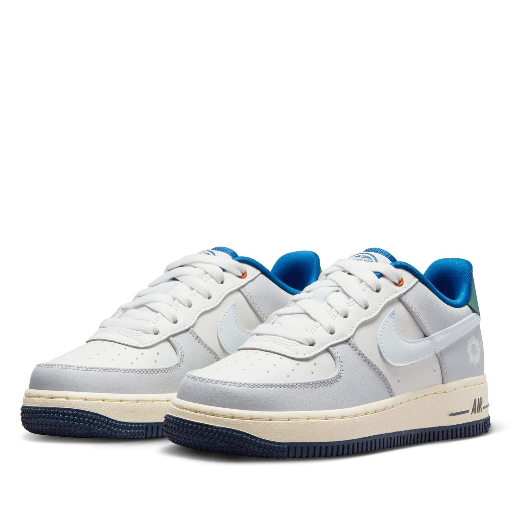 Nike Air Force 1 LV8 (GS) Sneakers for Girls - Sail/White - Comfortable Athletic Shoes for Running, School & Casual Wear